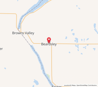 Map of Beardsley, Minnesota