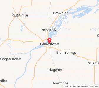 Map of Beardstown, Illinois