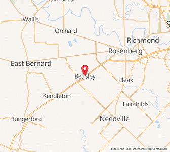 Map of Beasley, Texas