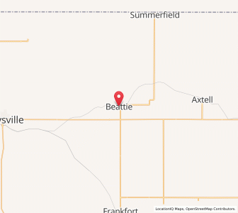 Map of Beattie, Kansas