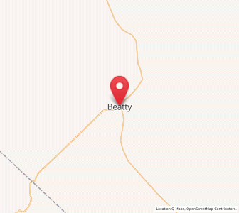 Map of Beatty, Nevada