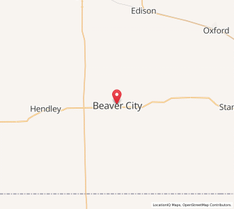 Map of Beaver City, Nebraska