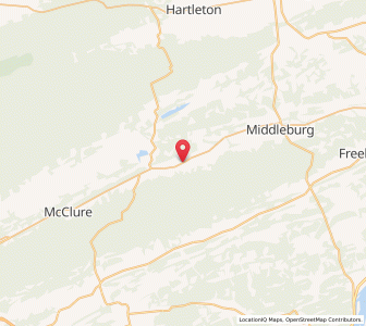 Map of Beavertown, Pennsylvania