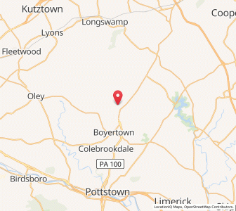 Map of Bechtelsville, Pennsylvania