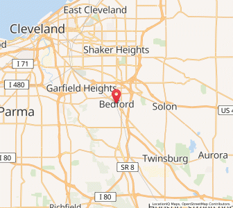 Map of Bedford, Ohio