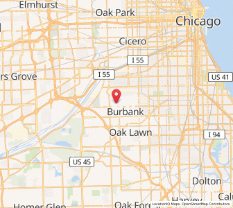 Map of Bedford Park, Illinois