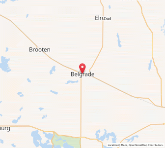 Map of Belgrade, Minnesota