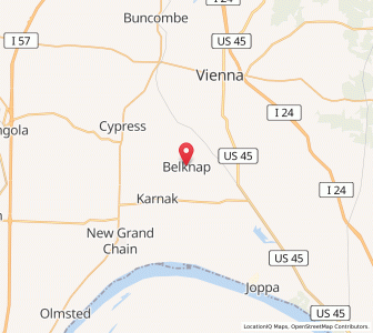 Map of Belknap, Illinois