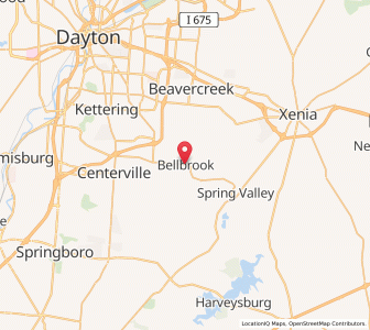 Map of Bellbrook, Ohio