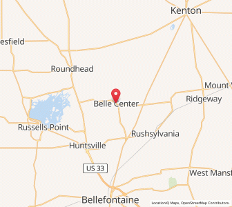 Map of Belle Center, Ohio