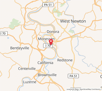 Map of Belle Vernon, Pennsylvania