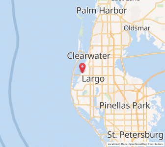 Map of Belleair Bluffs, Florida