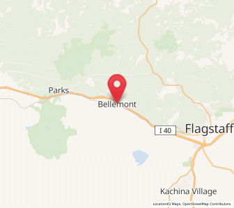 Map of Bellemont, Arizona