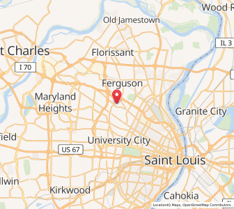Map of Bellerive, Missouri