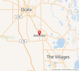 Map of Belleview, Florida