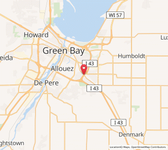 Map of Bellevue, Wisconsin