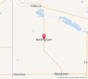 Map of Bellingham, Minnesota