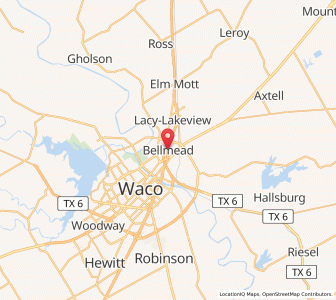 Map of Bellmead, Texas