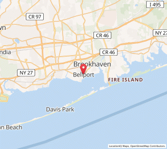 Map of Bellport, New York