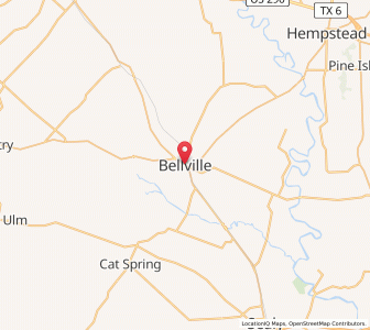 Map of Bellville, Texas