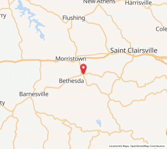 Map of Belmont, Ohio