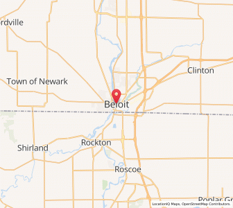 Map of Beloit, Wisconsin