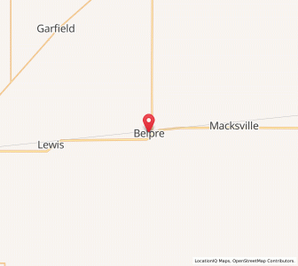 Map of Belpre, Kansas