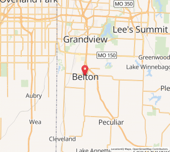 Map of Belton, Missouri