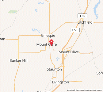 Map of Benld, Illinois