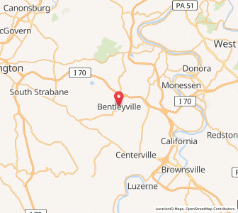 Map of Bentleyville, Pennsylvania