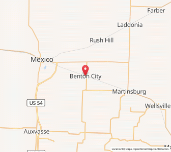 Map of Benton City, Missouri