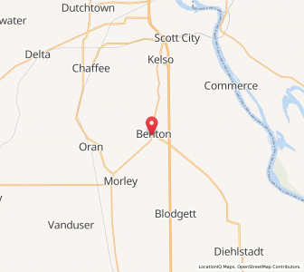 Map of Benton, Missouri