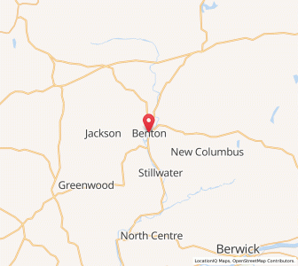 Map of Benton, Pennsylvania