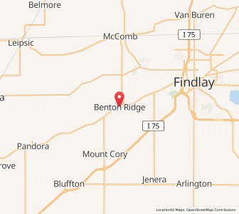 Map of Benton Ridge, Ohio