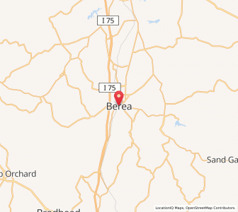 Map of Berea, Kentucky