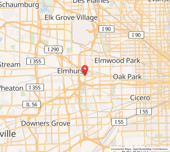 Map of Berkeley, Illinois