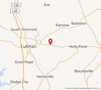 Map of Berlin, Alabama