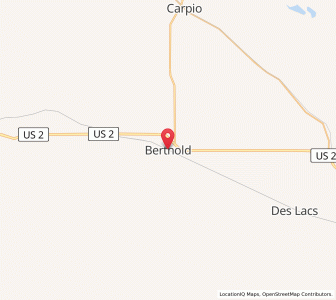 Map of Berthold, North Dakota