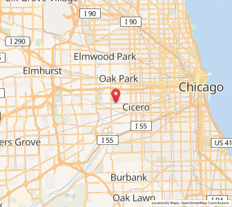 Map of Berwyn, Illinois