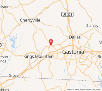 Map of Bessemer City, North Carolina