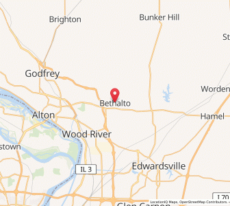 Map of Bethalto, Illinois