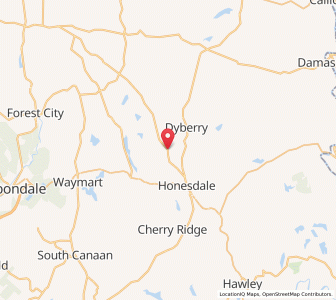 Map of Bethany, Pennsylvania