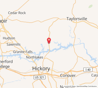 Map of Bethlehem, North Carolina