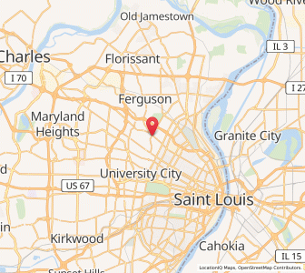 Map of Beverly Hills, Missouri