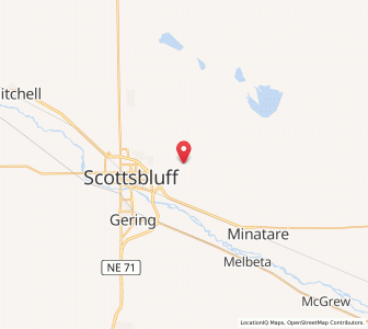 Map of Western Neb. Rgnl/William B. Heilig Airport - BFF, Nebraska