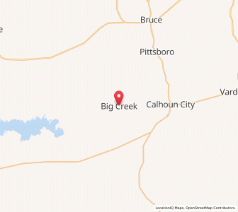 Map of Big Creek, Mississippi