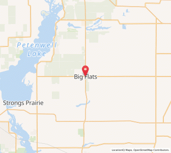 Map of Big Flats, Wisconsin