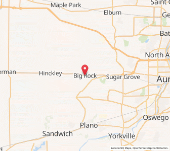 Map of Big Rock, Illinois