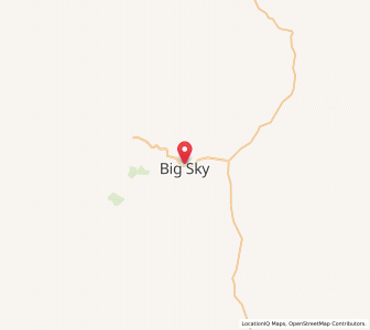 Map of Big Sky, Montana