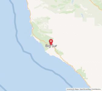 Map of Big Sur, California